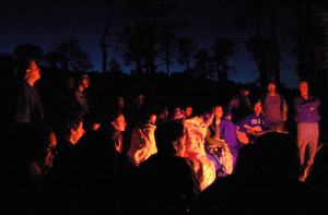 Campfire at CMR Camp