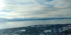 Flying over Alaska